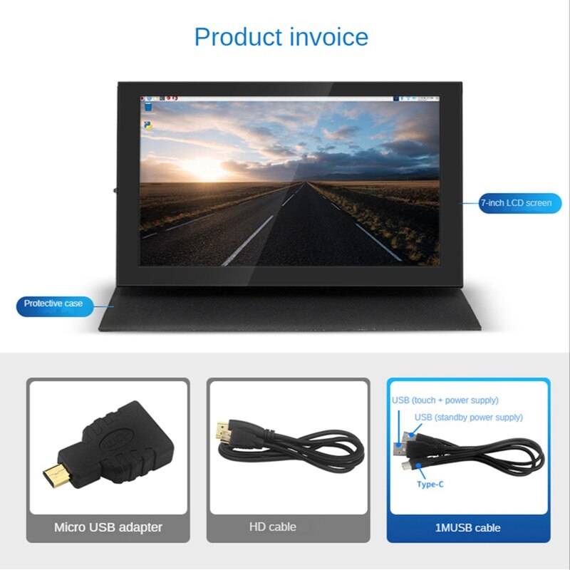 7 ġ ǻ  1024x600 IPS 뷮  LCD,   4B, 3B +, 3B, Zero W   Ȧ 